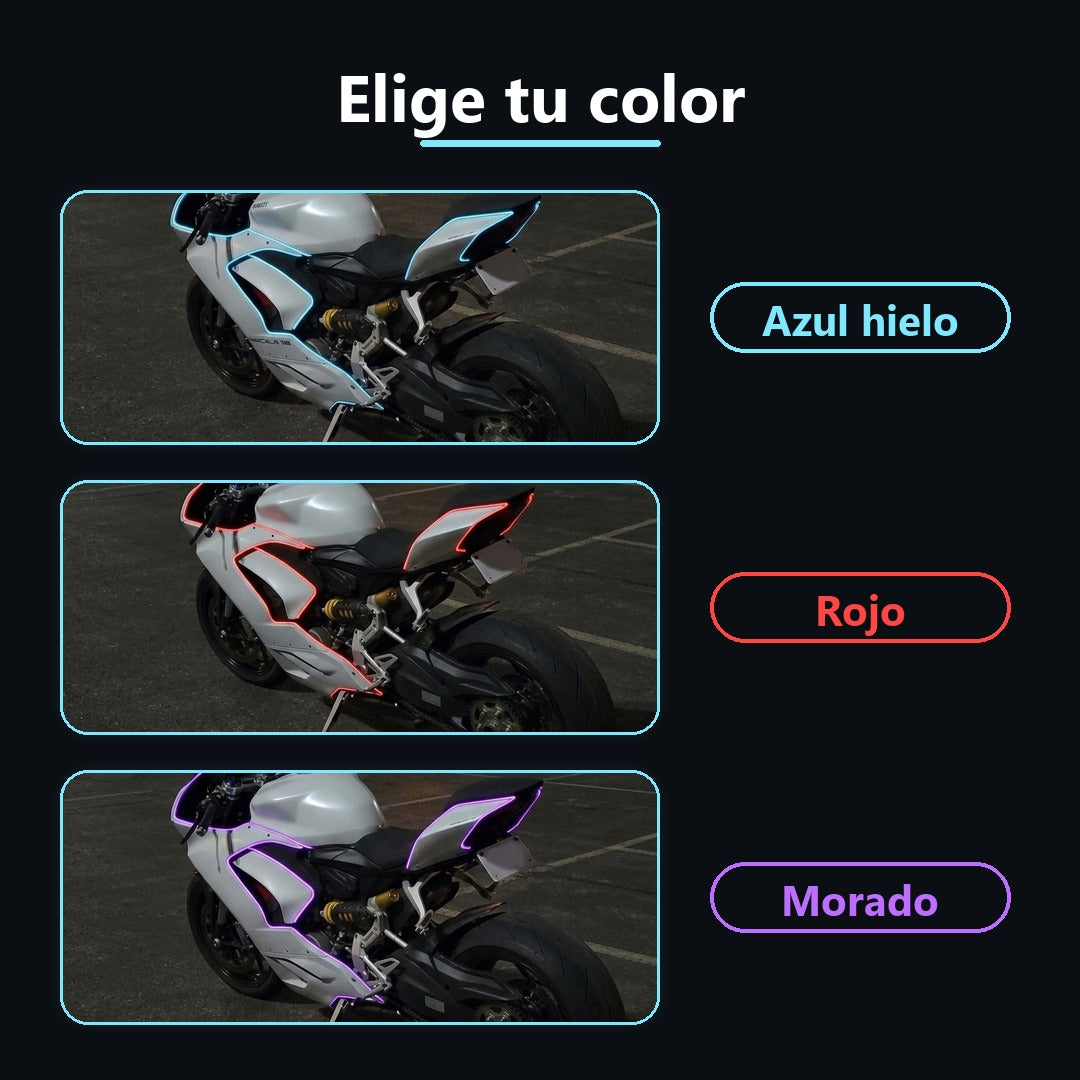 Kit de neón para tu moto